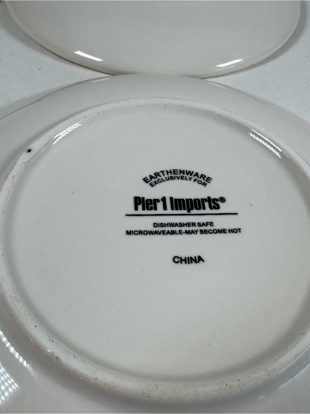 Pier 1 Imports Earthenware Dessert Plate Set Christmas 6